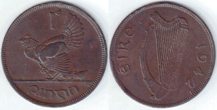 1942 Ireland Penny A008101